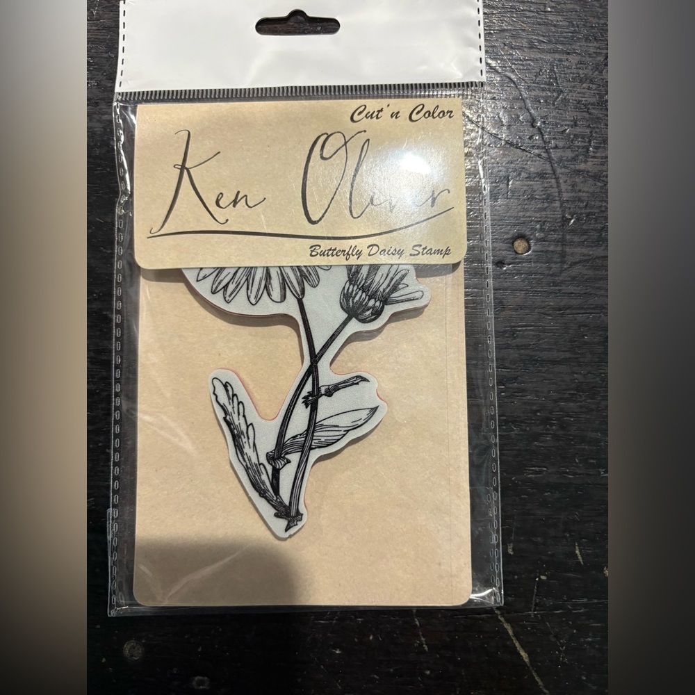 Ken Oliver Butterfly Daisy Stamp